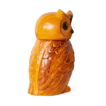 Keramische owl opbergpot - Tangerine - HKliving