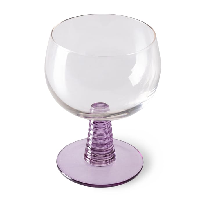 Swirl wijnglas laag, Purple HKliving