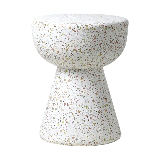 Terrazzo bijzettafel Ø35 cm - Terrazzo multicolour - HKliving