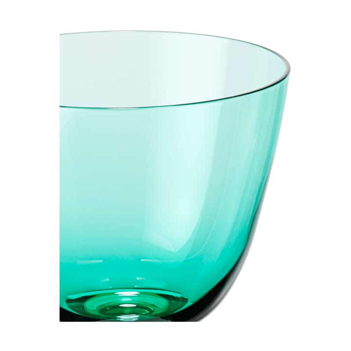 Flow glas op voet 35 cl, Emerald green Holmegaard