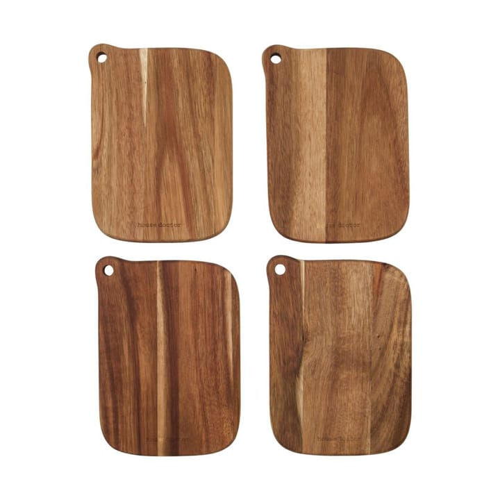 Eya snijplank 13x18 cm 4-pack, Acacia House Doctor