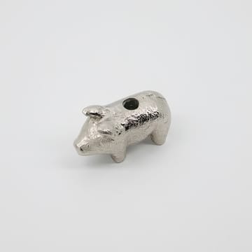 Pig kaarsenhouder 5 cm - Antiekzilver - House Doctor