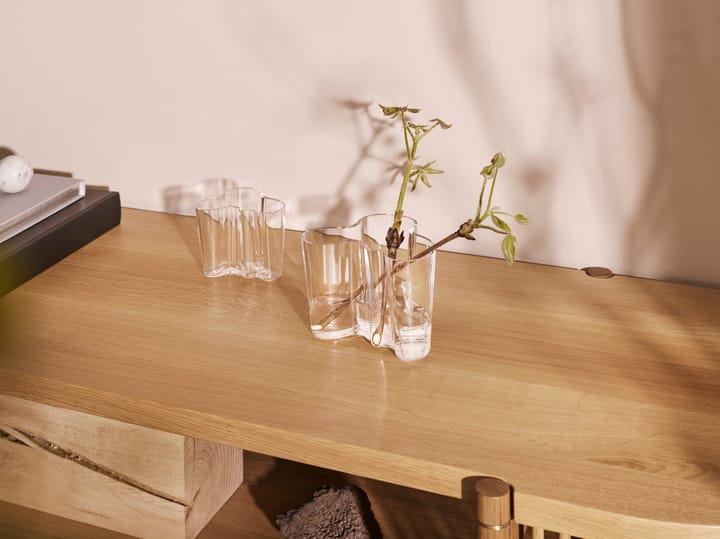 Alvar Aalto vaas helder, 95 mm. Iittala