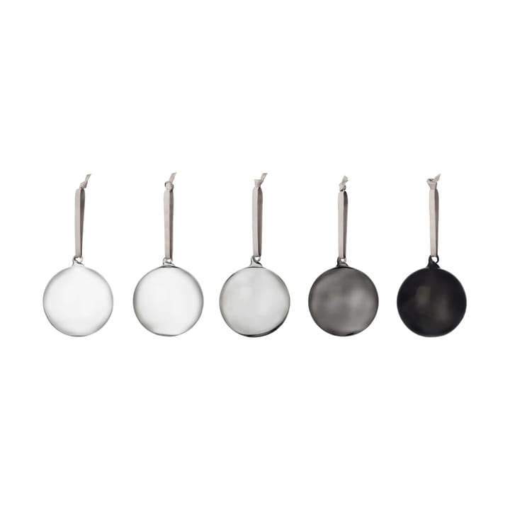 Iittala glazen bol Ø8 cm 5-pack - Grijs - Iittala