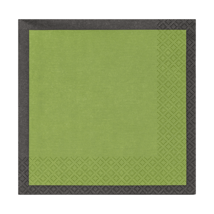 Play papieren servetten 33x33 cm 20-pack - Moss green-zwart - Iittala