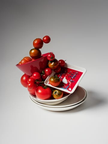 Taika bord 12x12 cm - Rood - Iittala