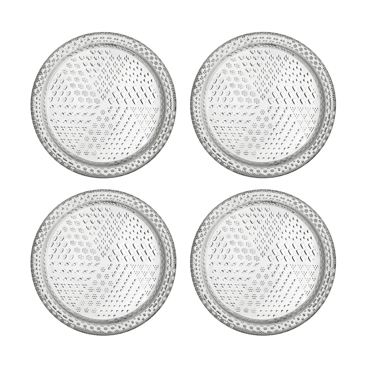 Iittala Tundra bordje Ø15 cm 4-pack Transparant