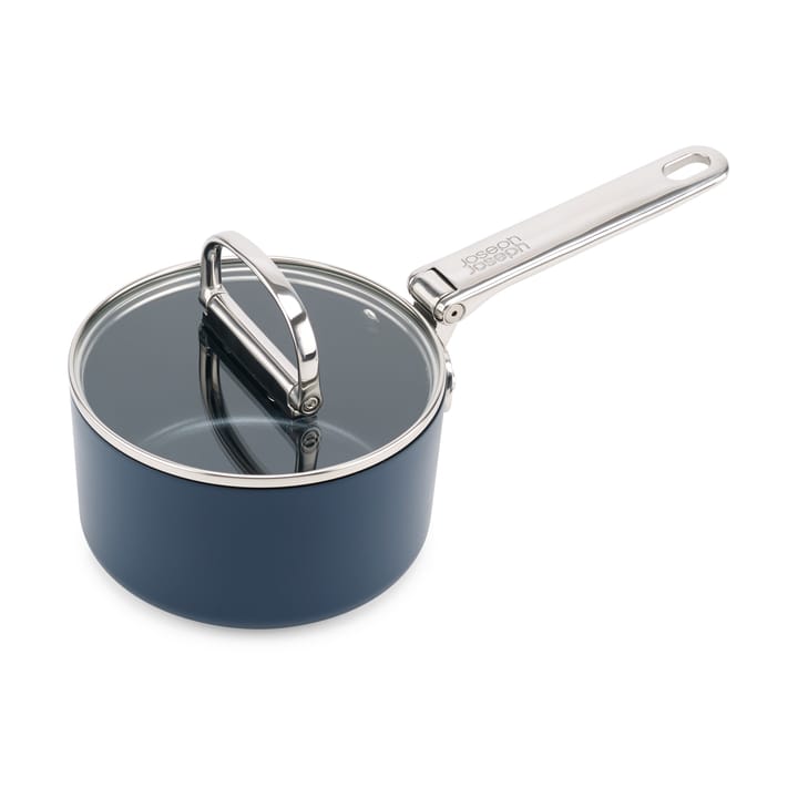 Space non stick steelpan met deksel Ø15 cm - Blauw - Joseph Joseph