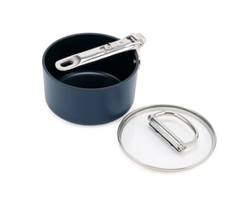 Space non stick steelpan met deksel Ø15 cm - Blauw - Joseph Joseph