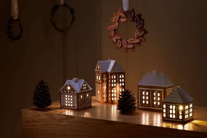 Gingerbread kerstkrans Ø18,5 cm - Bruin - Kähler