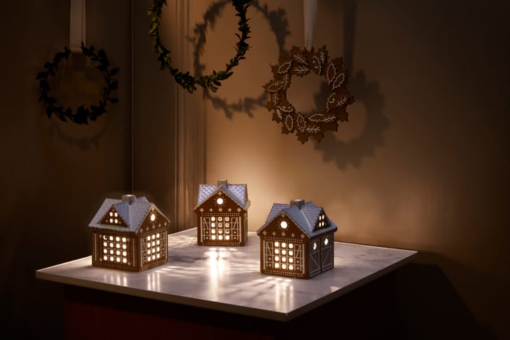 Gingerbread lichtjeshuis - Christmas barn 11,5 cm - Kähler