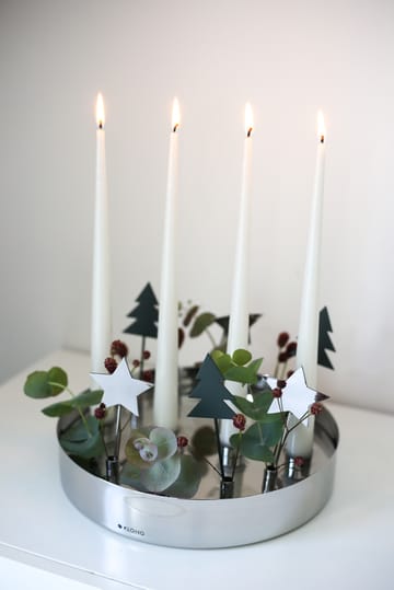 Jubel adventskandelaar - Silver - KLONG