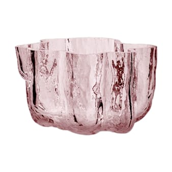 Crackle kaarsenhouder 5,8 cm - Roze - Kosta Boda