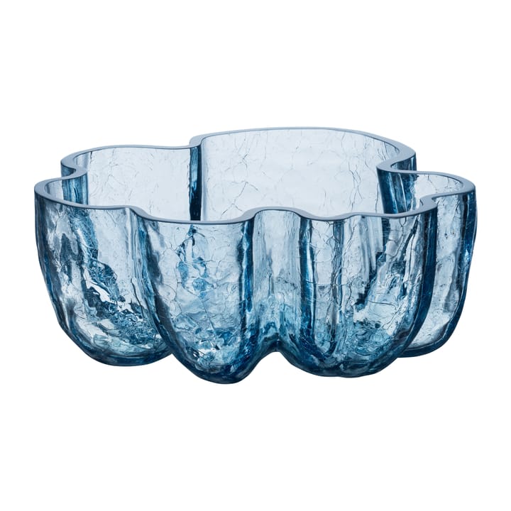 Crackle kom 10,5 cm - Circulair glas (Blauw) - Kosta Boda