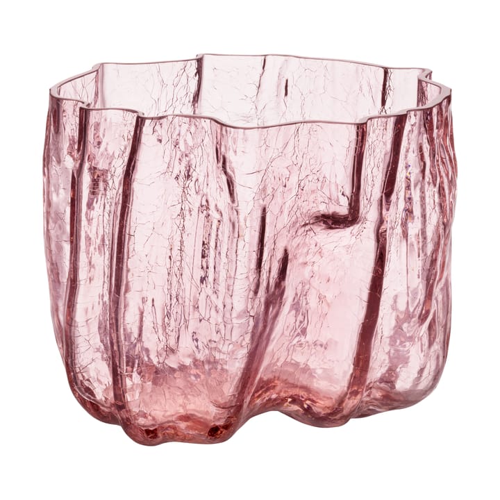 Crackle vaas 17,5 cm - Roze - Kosta Boda