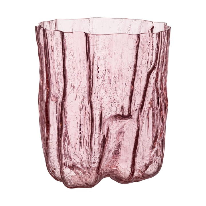 Crackle vaas 27 cm - Roze - Kosta Boda