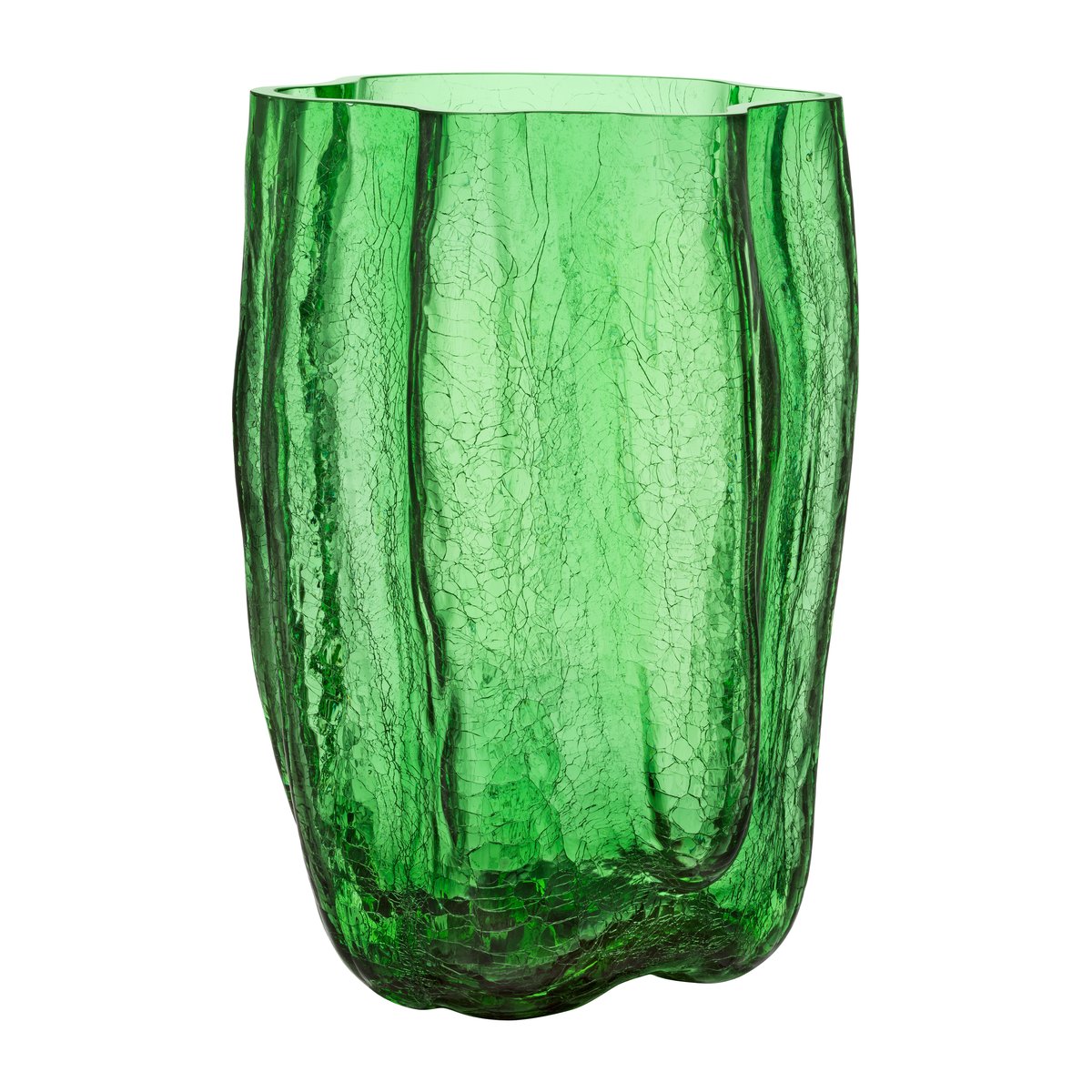 Kosta Boda Crackle vaas 37 cm Groen