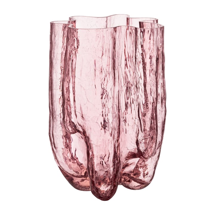 Crackle vaas 37 cm - Roze - Kosta Boda