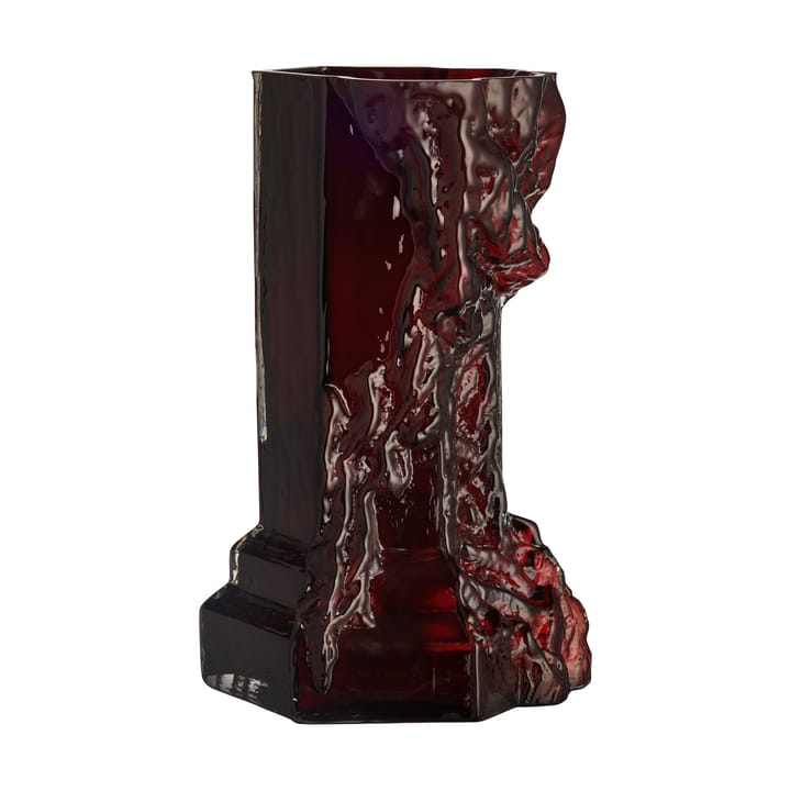 Rocky Baroque vaas 35 cm - Oxblood - Kosta Boda