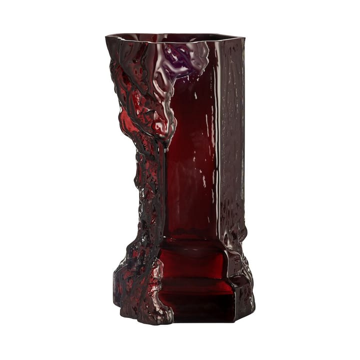 Rocky Baroque vaas 35 cm - Oxblood - Kosta Boda