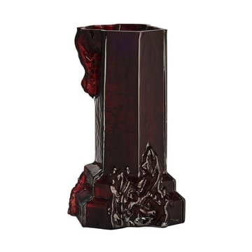 Rocky Baroque vaas 35 cm - Oxblood - Kosta Boda