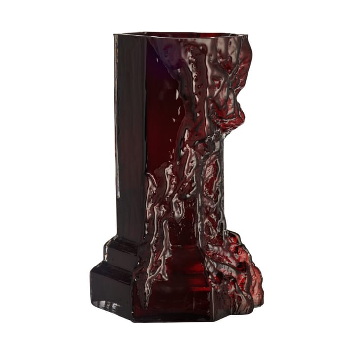 Rocky Baroque vaas 35 cm, Oxblood Kosta Boda