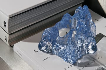 The Rock waxinelichtjeshouder 91 mm - Ice blue - Kosta Boda