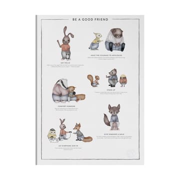 Be a good friend poster - 50x70 cm - Kunskapstavlan®