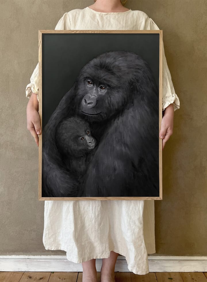 Bergsgorillan poster, 30x40 cm Kunskapstavlan®