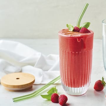 Ouessant smoothieglas met deksel en rietje 43 cl - Transparant - La Rochère