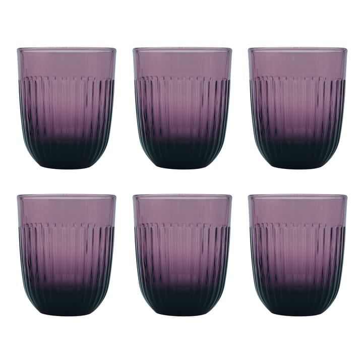 Ouessant waterglas 29 cl 6-pack - Aubergine - La Rochère