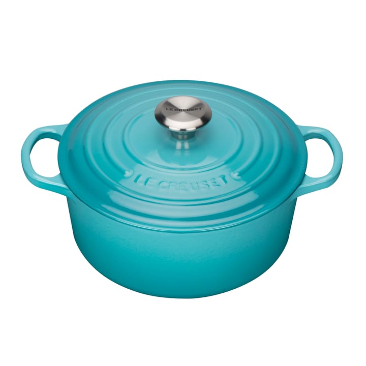 Le Creuset Signature ronde braadpan 4,2 L - Caraïbisch blauw - Le Creuset