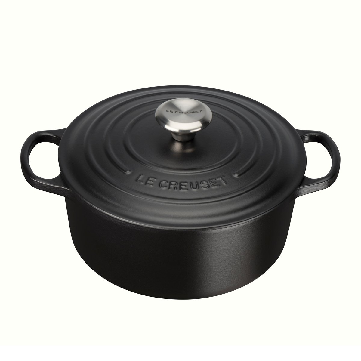 Le Creuset Le Creuset Signature ronde braadpan 4,2 L Mat zwart