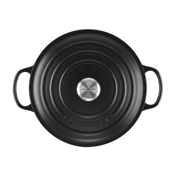 Le Creuset Signature ronde braadpan 6,7 l, Matte black Le Creuset