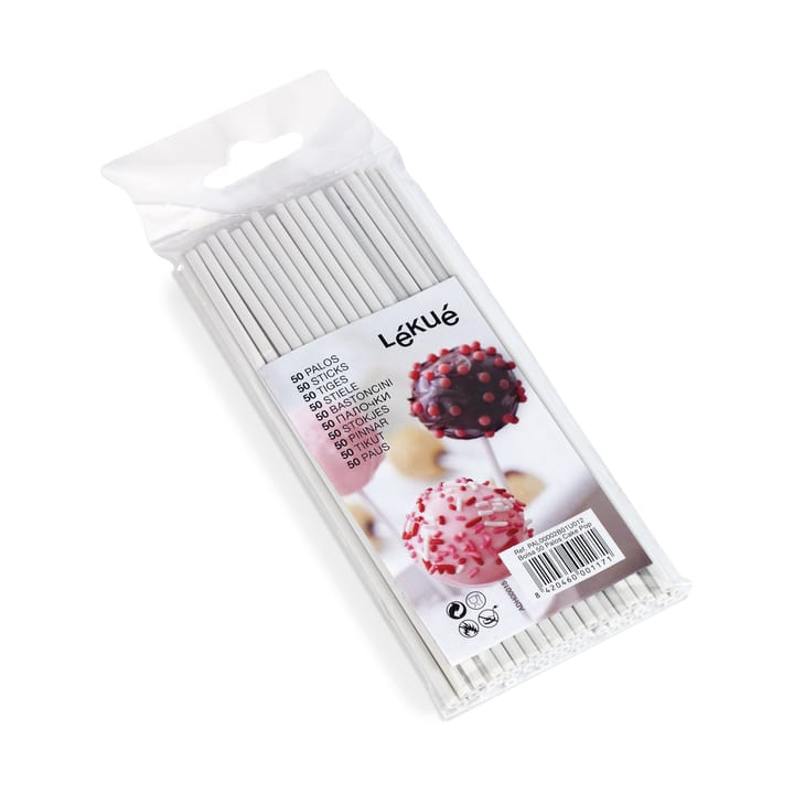 Lékué Cake Pops sticks 50-pack - Wit - Lékué