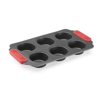 Lékué non stick muffinsvorm 6 st - Rood - Lékué