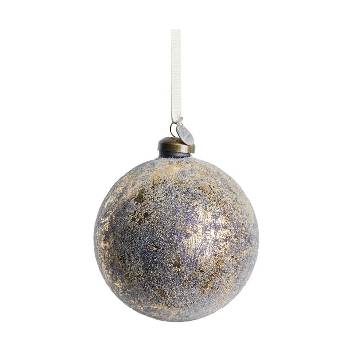 Clearena kerstbal Ø10 cm - Donkerblauw-goud - Lene Bjerre