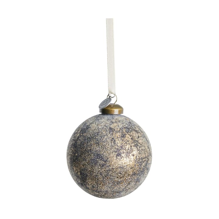 Clearena kerstbal Ø8 cm - Donkerblauw-goud - Lene Bjerre