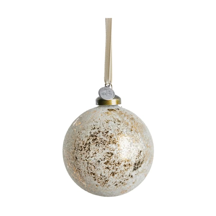 Clearena kerstbal Ø8 cm - Off white-gold - Lene Bjerre