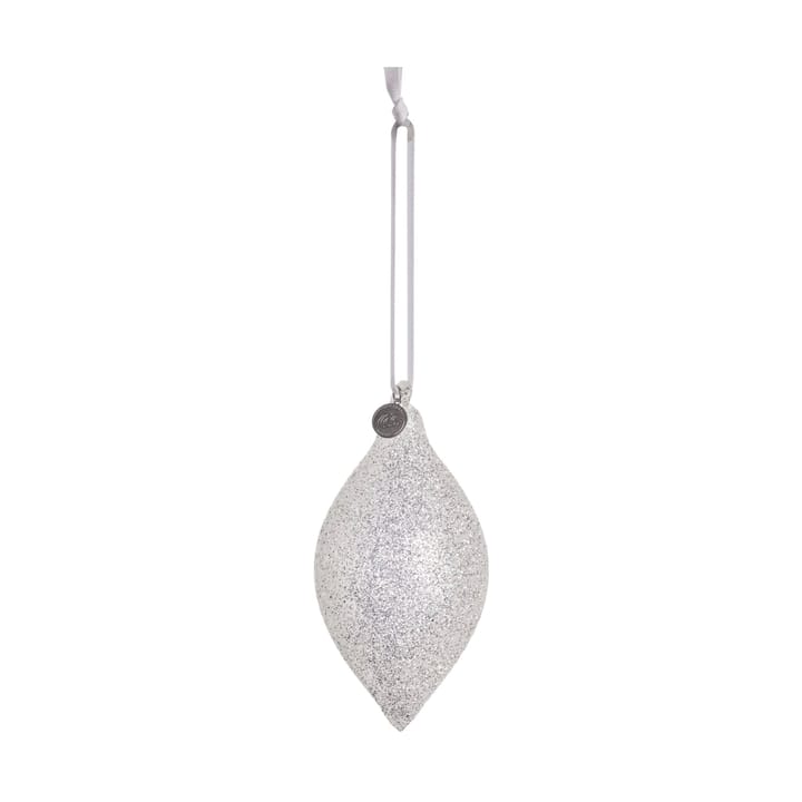 Glitteria decoratie kersthanger 17 cm - Zilver - Lene Bjerre