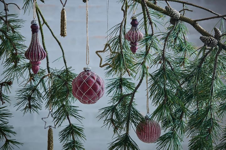 Norille kerstbal Ø11 cm, Granaatappel, geribbeld Lene Bjerre