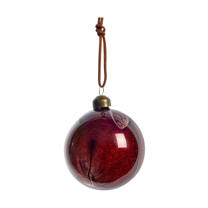 Nosille kerstbal rond Ø8 cm - Pomegranate - Lene Bjerre