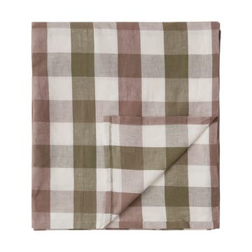 Checked Cotton Linen tafelkleed 150x250 cm - Olive - Lexington