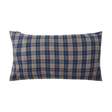 Checked Flannel kussensloop 50x90 cm - Denim blue-beige - Lexington