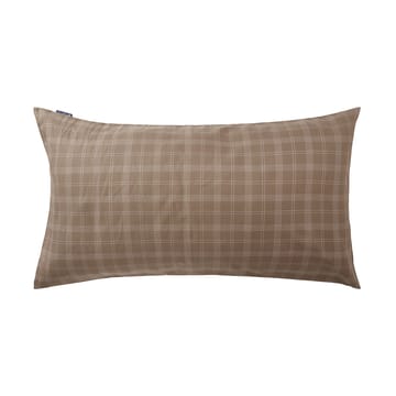 Checked Pin Point Oxford kussensloop 50x90 cm - Brown - Lexington