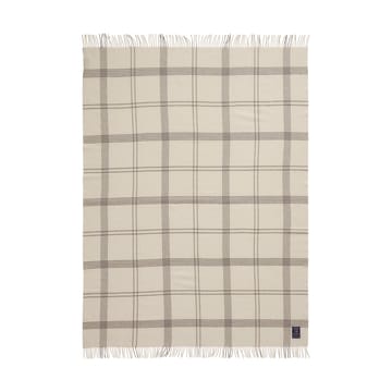 Checked Recycled Wool plaid 130x170 cm - White-dark gray - Lexington