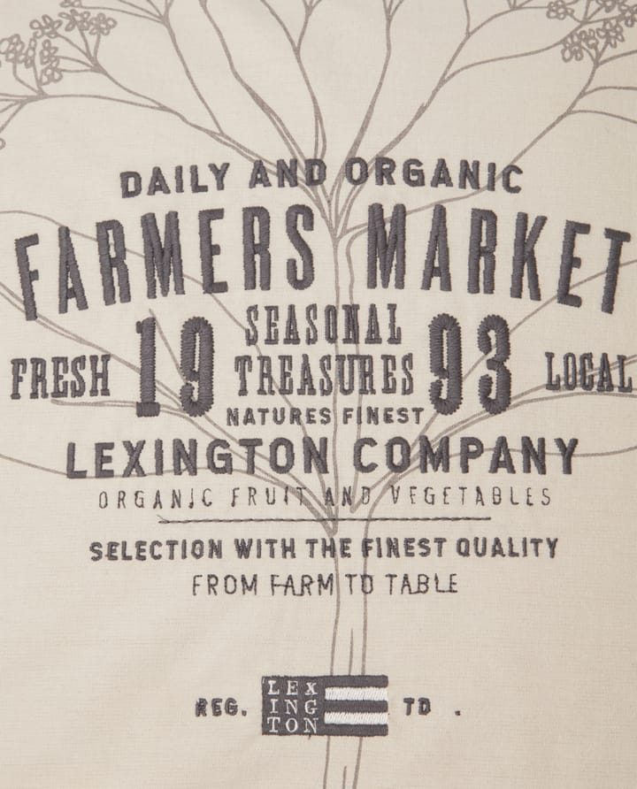 Farmers Market kussenhoes 50x50 cm - Beige - Lexington