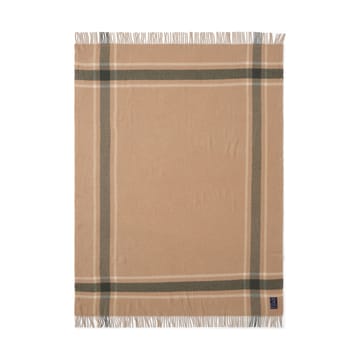 Frame checked recycled plaid 130x170 cm - Beige-groen - Lexington