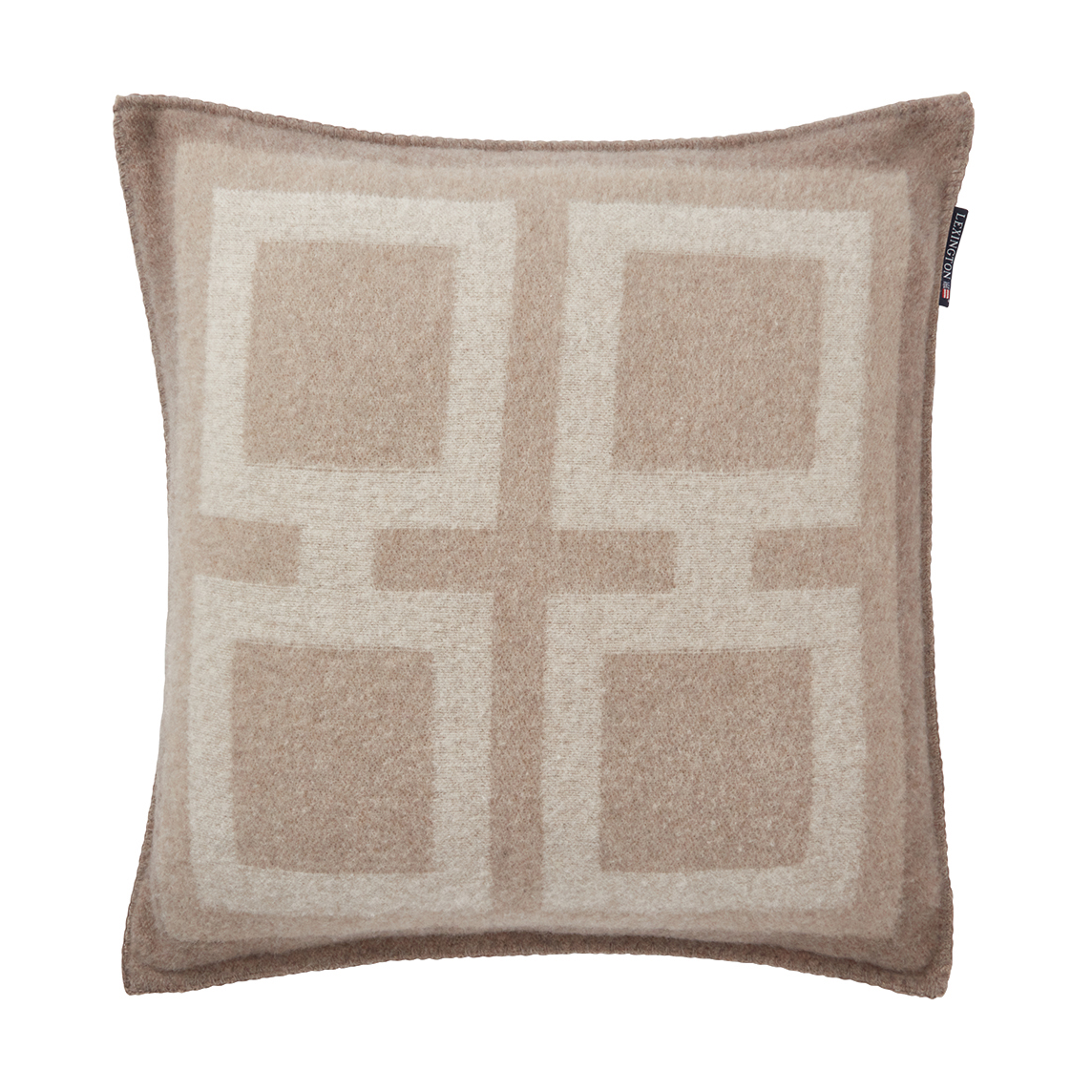 Lexington Graphic Recycled Wool kussenhoes 50x50 cm Light beige