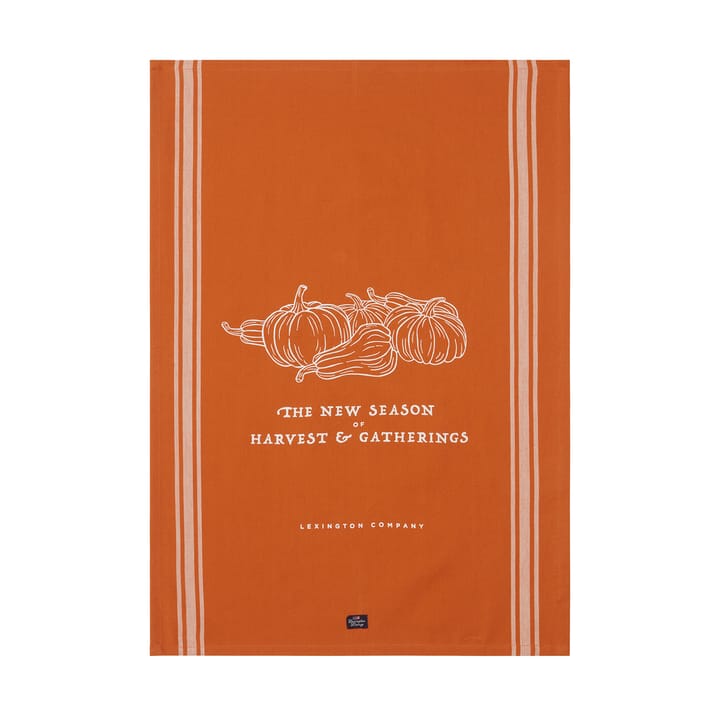 Harvest & Gatherings theedoek 50x70 cm - Pumpkin - Lexington